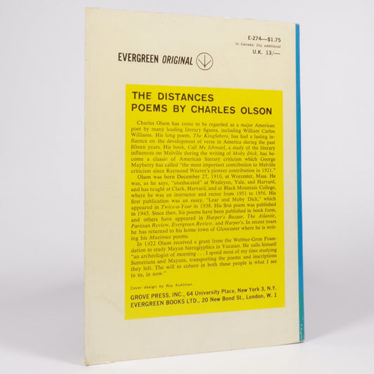 Charles Olson - The Distances - First Edition