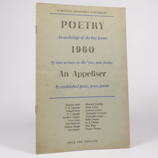 Various - Poetry 1960. An Appetiser - First Edition