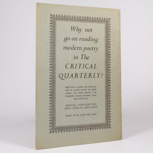 Various - Poetry 1960. An Appetiser - First Edition