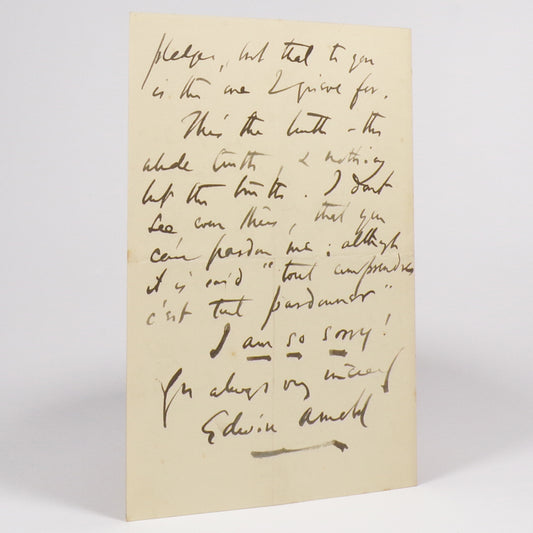 Edwin Arnold - Autograph Letter Signed