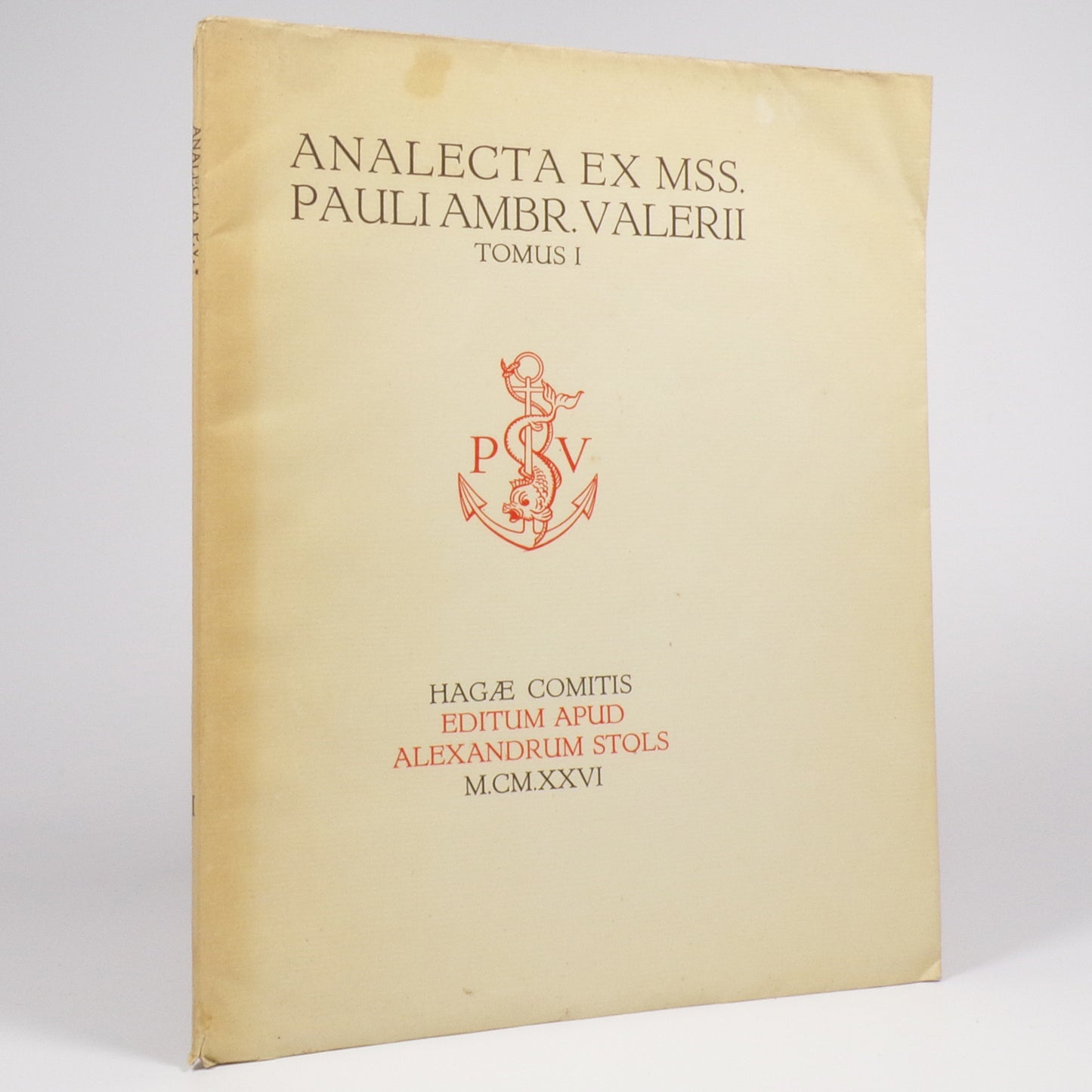 Paul Valéry - Analecta Ex Mss - Limited First Edition