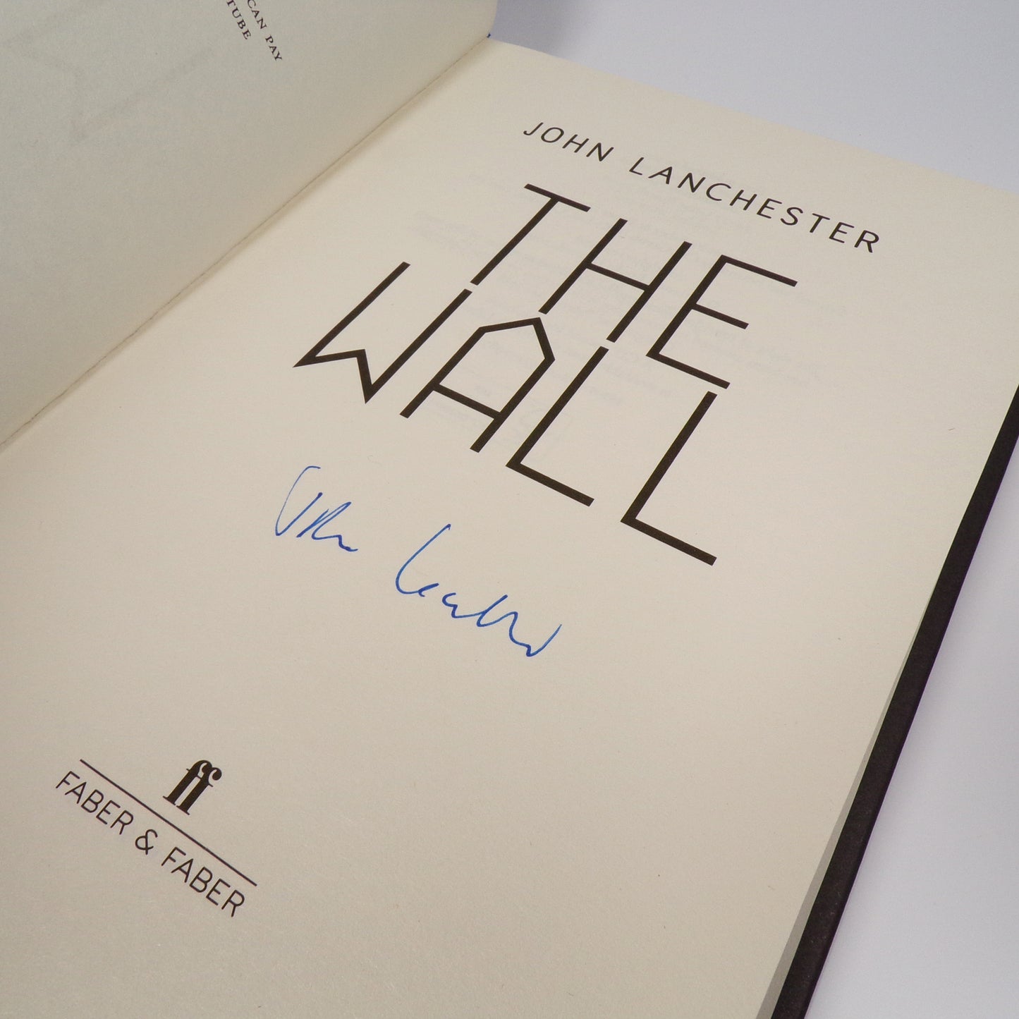 John Lanchester - The Wall - Signed First Edition