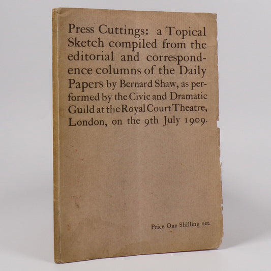 Bernard Shaw - Press Cuttings - First Edition