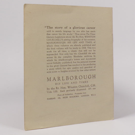 Winston S. Churchill - Four Great battles in British History - First Edition