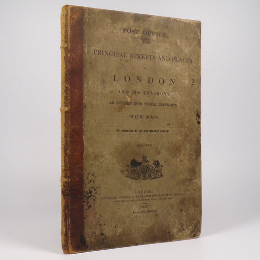 Rowland Hill - Principal Streets and Places in London - First Edition