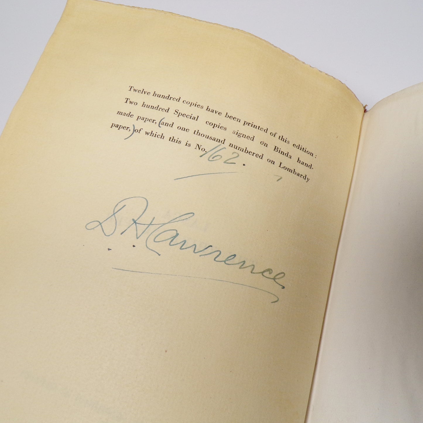 D. H. Lawrence - The Story of Doctor Manente - Signed Limited Edition