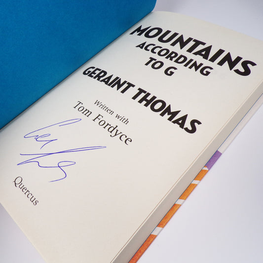 Geraint Thomas - Mountains According to G - Signed First Edition