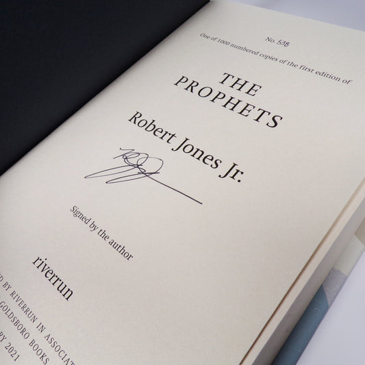 Robert Jones, Jr. - The Prophets - Signed Limited First Edition