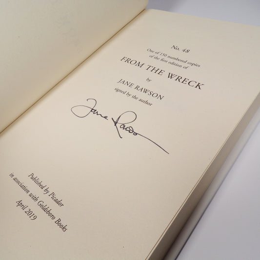 Jane Rawson - From the Wreck - Signed First Edition