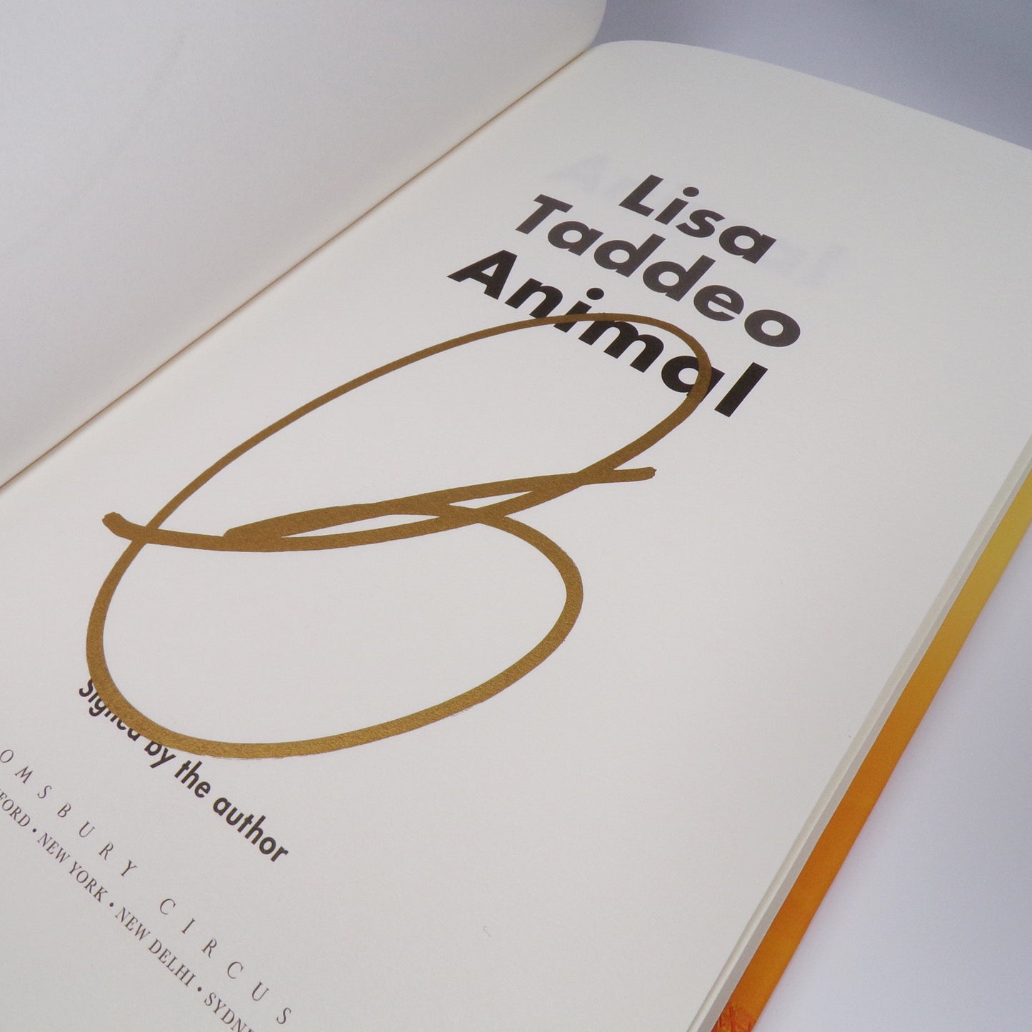 Lisa Taddeo - Animal - Signed First Edition With Tote Bag