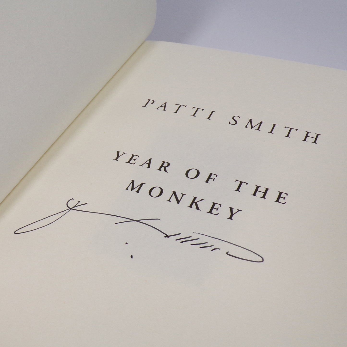 Patti Smith - Year of the Monkey - Signed First Edition