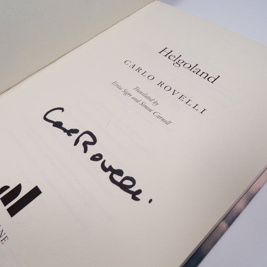 Carlo Rovelli - Helgoland - Signed First Edition