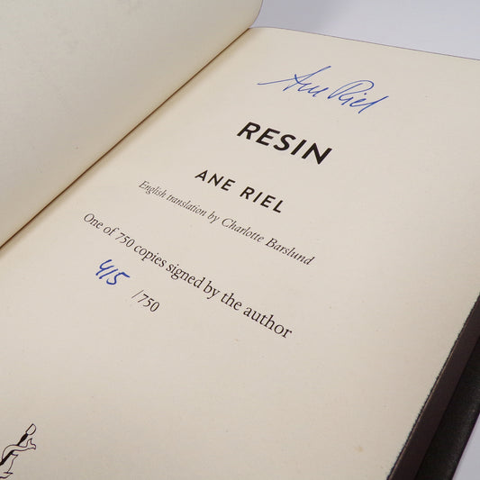 Ane Riel - Resin - Signed First Edition