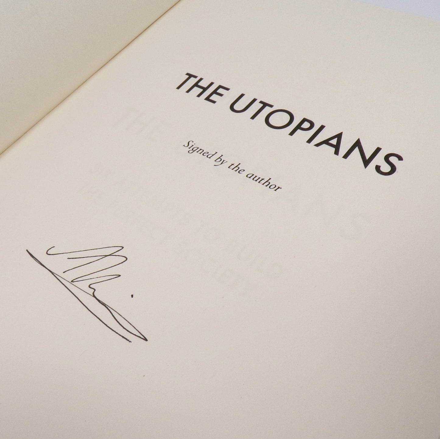 Anna Neima - The Utopians - Signed First Edition