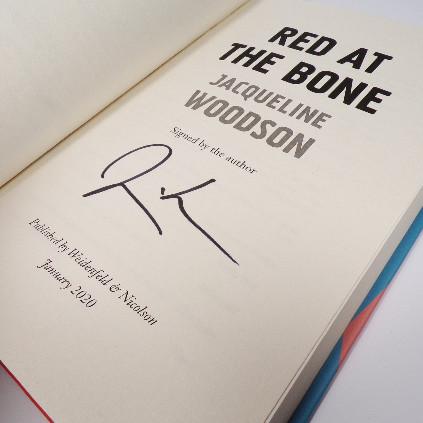 Jacqueline Woodson - Red at the Bone - Signed First Edition