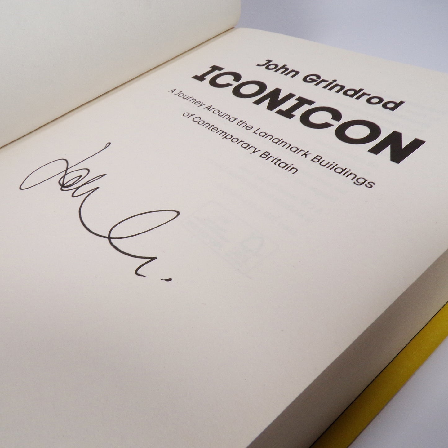 John Grindrod - Iconicon - Signed First Edition