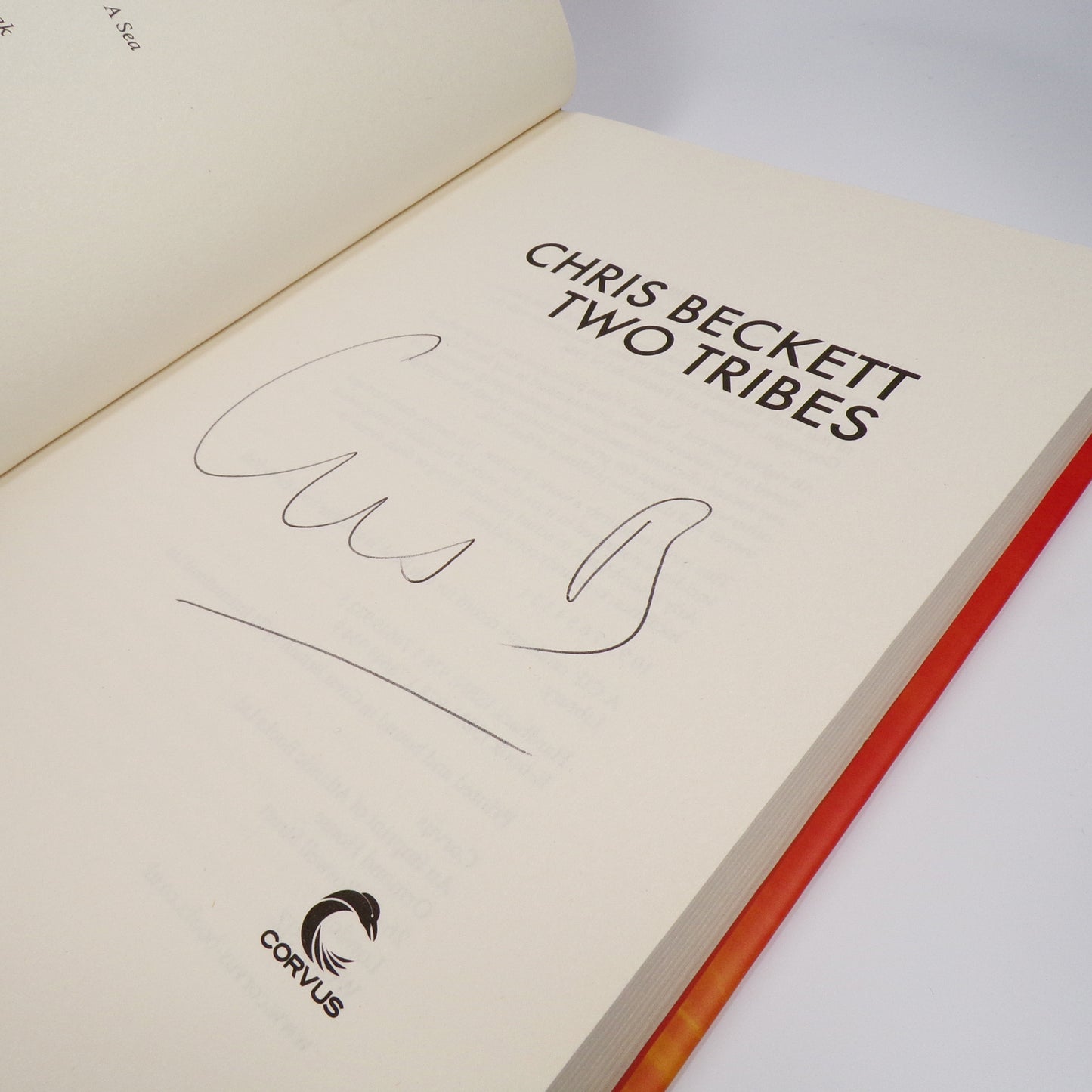 Chris Beckett - Two Tribes - Signed First Edition