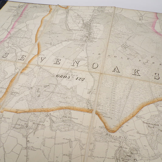 Parish Of Sevenoaks 6 Inch Scale Map