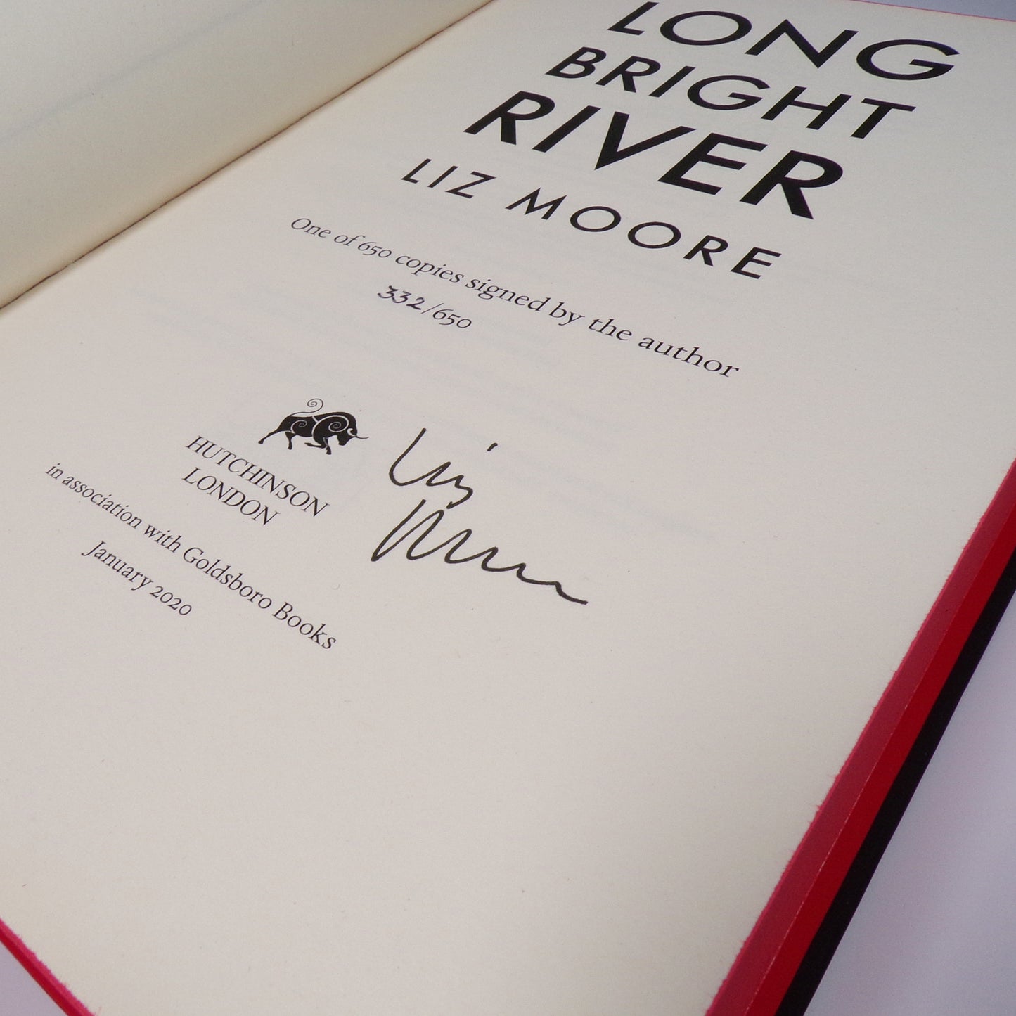 Liz Moore - Long Bright River - Signed First Edition